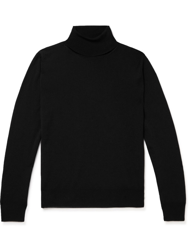 Photo: Canali - Slim-Fit Merino Wool Rollneck Sweater - Black