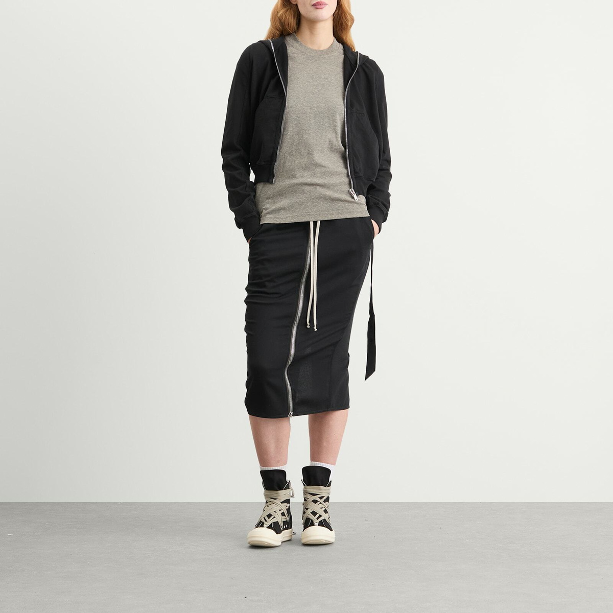 Rick Owens DRKSHDW Women's Gimp Hoodie in Black