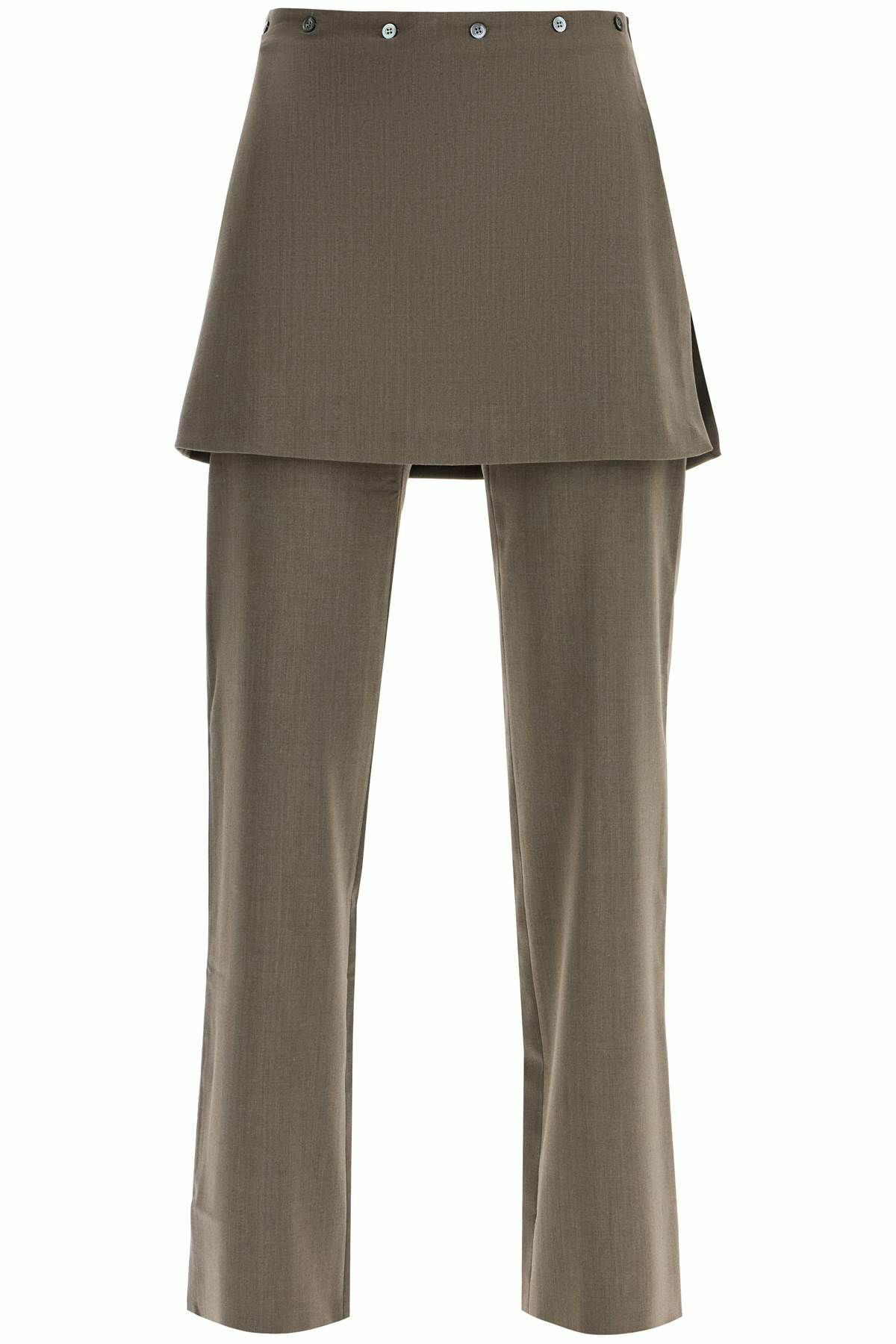 PALOMA WOOL lander pants with overlapping skirt overlay