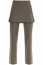 PALOMA WOOL lander pants with overlapping skirt overlay Beige