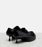 Noir Kei Ninomiya x Jimmy Choo leather loafer pumps