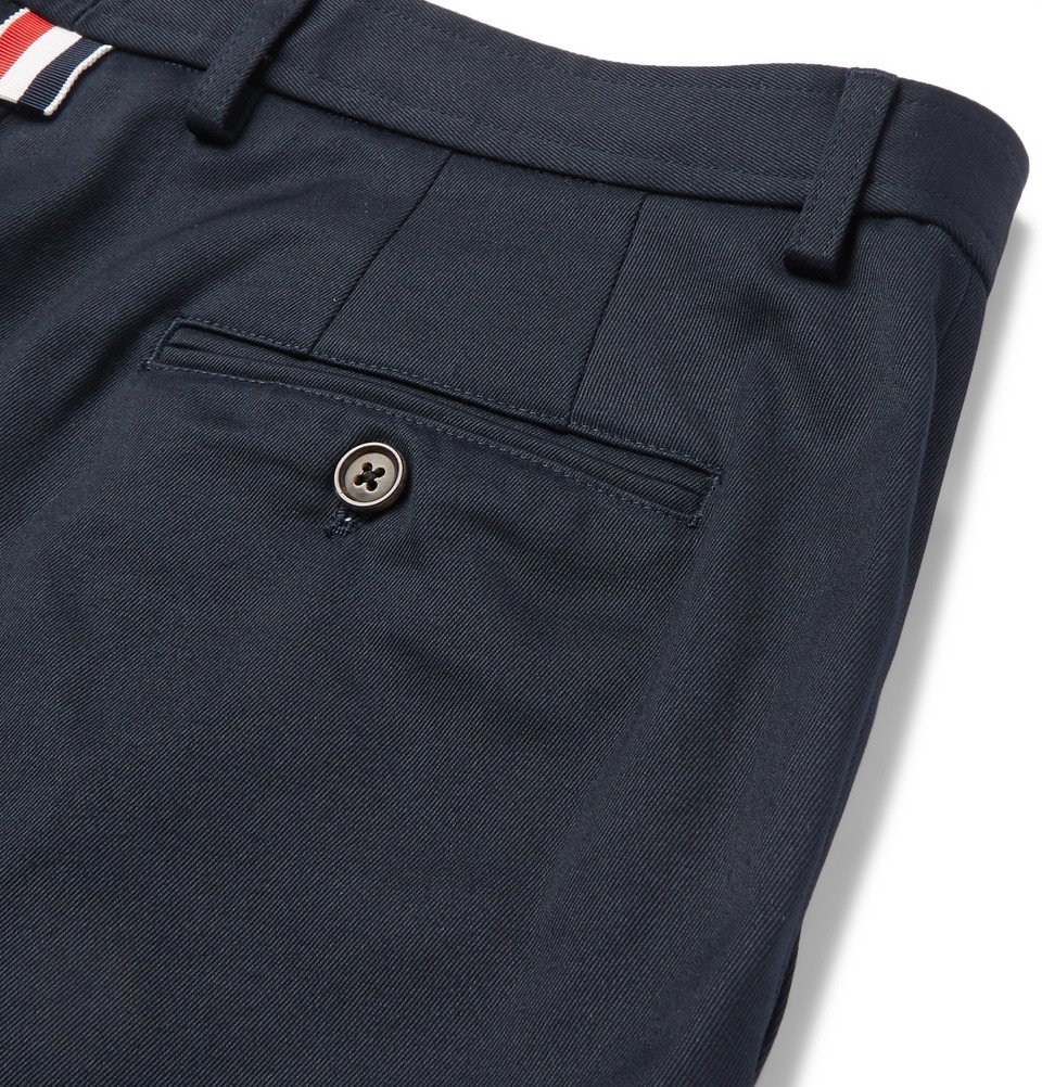 Thom Browne - Slim-Fit Cotton-Twill Shorts - Navy Thom Browne