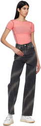 Kijun Gray Airbrushed Jeans