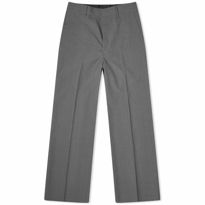 Photo: Givenchy Men's Extra Wide Leg Trousers in Medium Grey