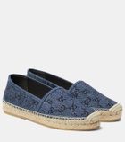 Gucci GG crystal-embellished denim espadrilles