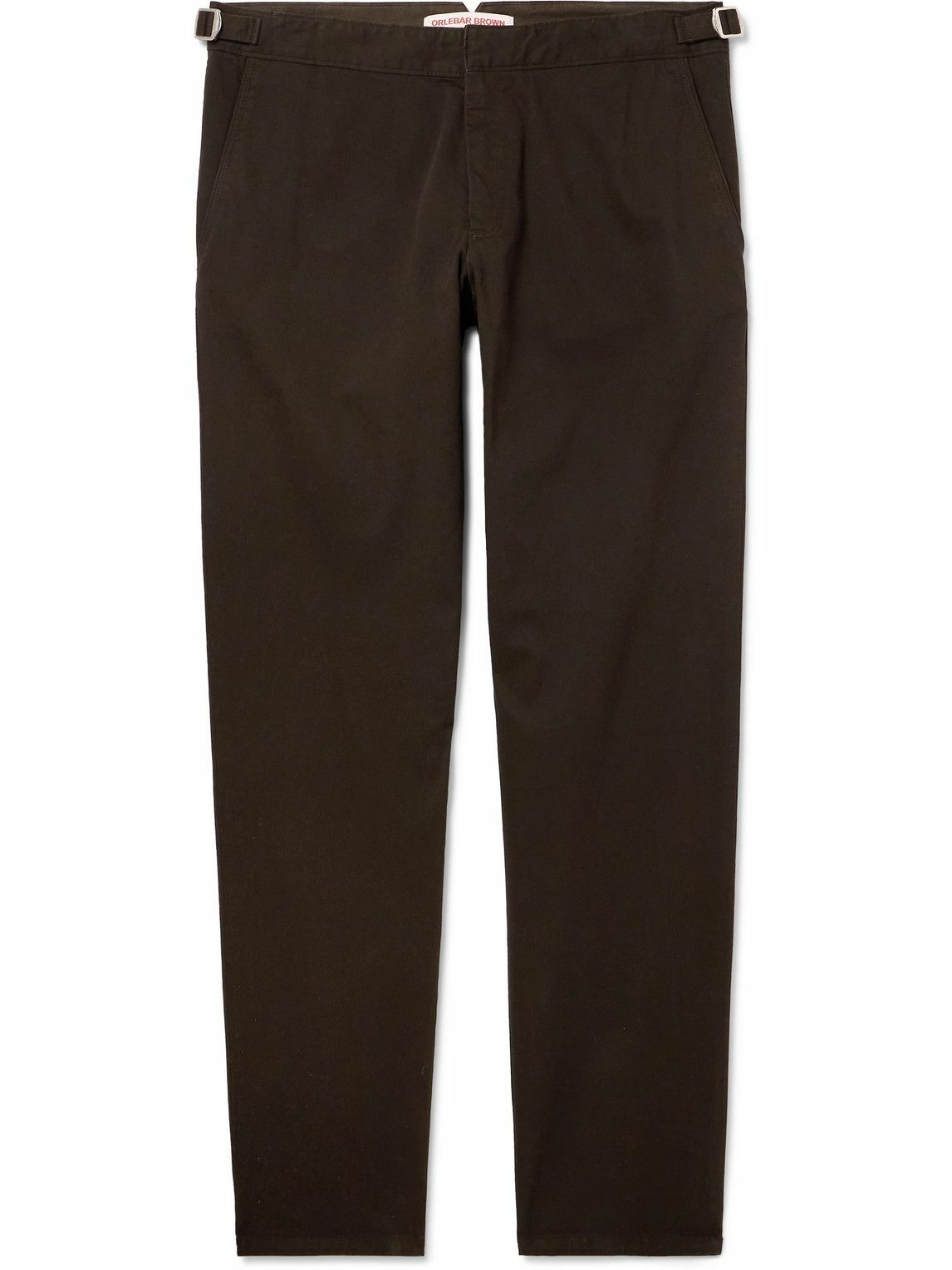 Orlebar Brown - Fallon Straight-Leg Cotton-Blend Twill Trousers - Brown