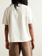 Rhude - Rossa Logo-Print Cotton-Jersey T-Shirt - White