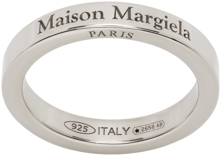 Photo: Maison Margiela Silver Engraved Ring