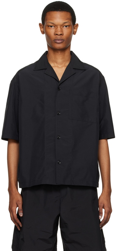 Photo: Bottega Veneta Black Short Sleeve Shirt