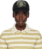 Burberry Black Daisy 'B' Gabardine Baseball Cap