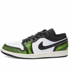 Air Jordan Men's 1 Low SE Sneakers in Black/Electric Green/White