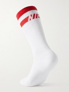 Nike Training - Three-Pack Everyday Plus Cushioned Dri-FIT Cotton-Blend Socks - White