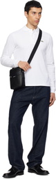 Lacoste Black Ossian Leather Satchel Bag