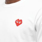 Comme des Garçons Play Men's Invader Heart T-Shirt in White