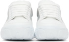 Alexander McQueen White & Silver New Court Sneakers