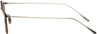 YUICHI TOYAMA. Tortoiseshell & Gold Kikusui Glasses