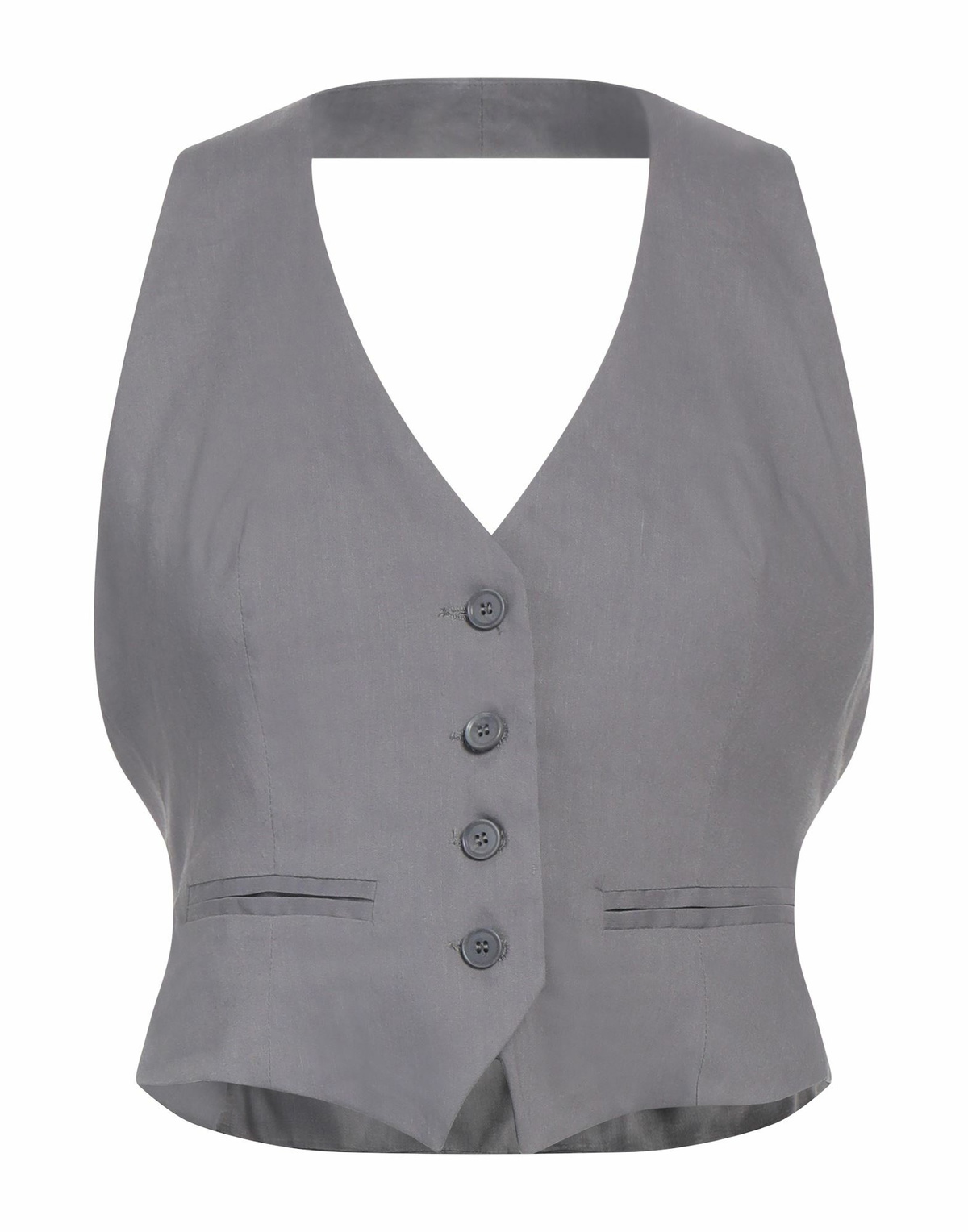 Jucca Womens Tailored Vest in Grey
