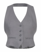 Jucca Womens Tailored Vest in Grey