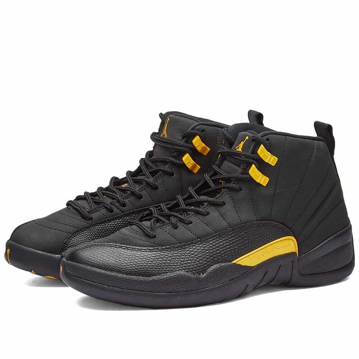 Photo: Air Jordan Men's 12 Retro Sneakers in Black