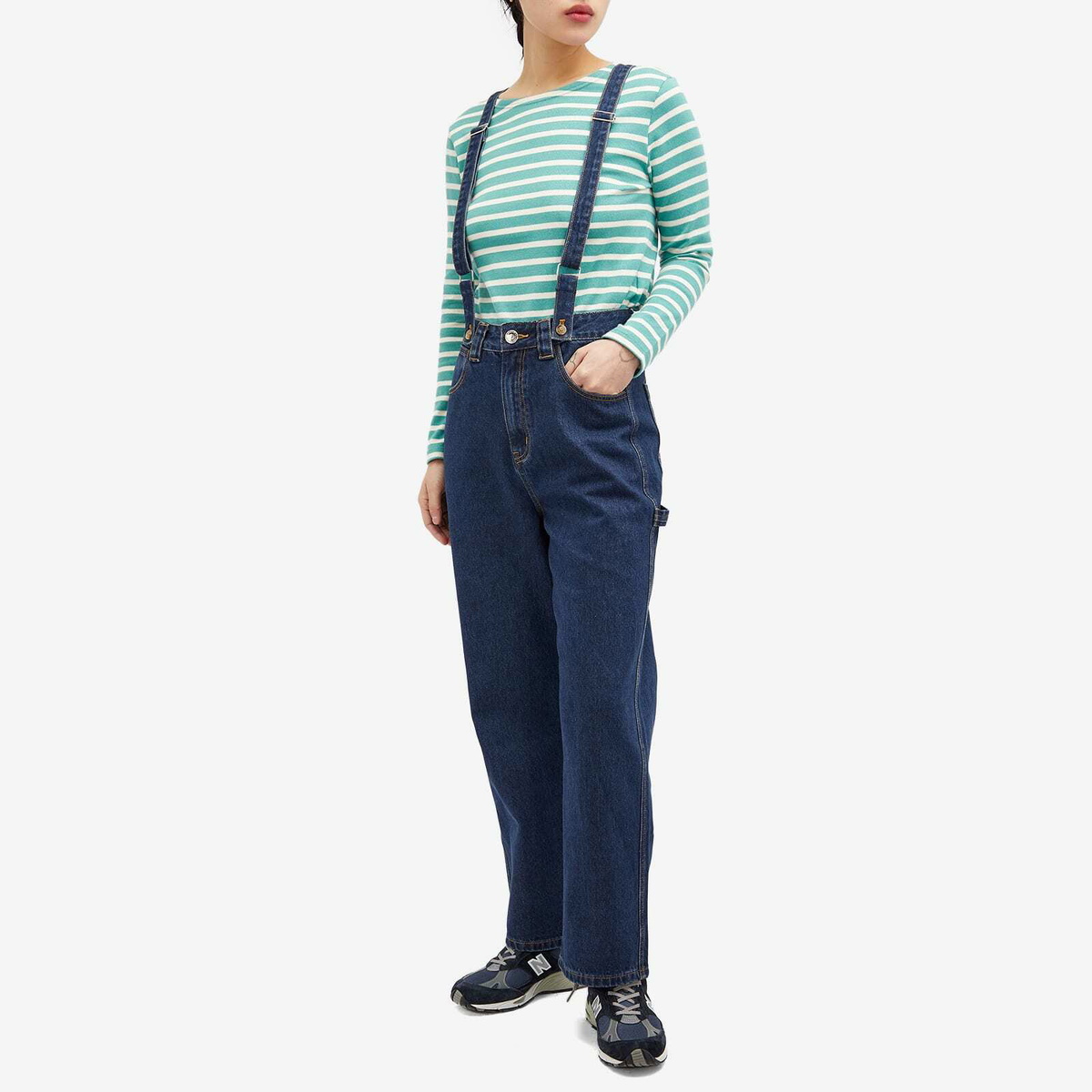 L.F. Markey Women's Hart Trouser Suspenders in Indigo