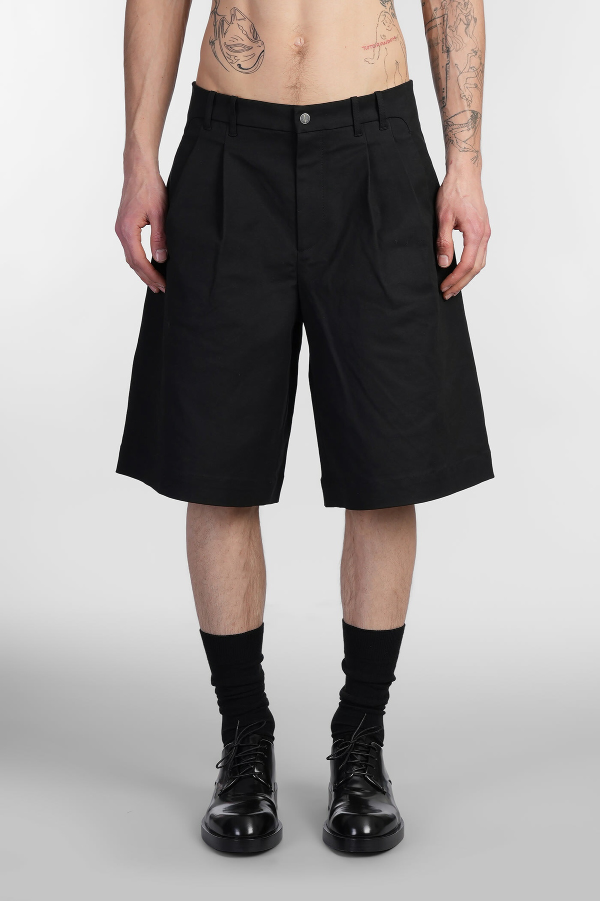 _J.L-A.L_ Static Shorts ブラック J.L-A.L Static Short Shorts In Black Cotton J.L - A.L