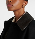 Bottega Veneta Gold-plated sterling silver hoop earrings