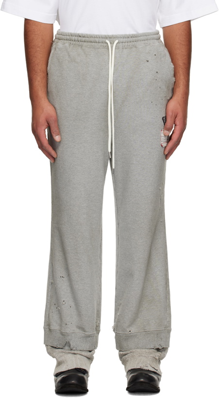 Photo: Maison MIHARA YASUHIRO Gray Layered Sweatpants
