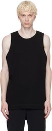 N.Hoolywood Black Scoop Neck Tank Top