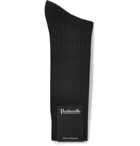 Pantherella - Pembrey Sea Island Cotton-Blend Socks - Black