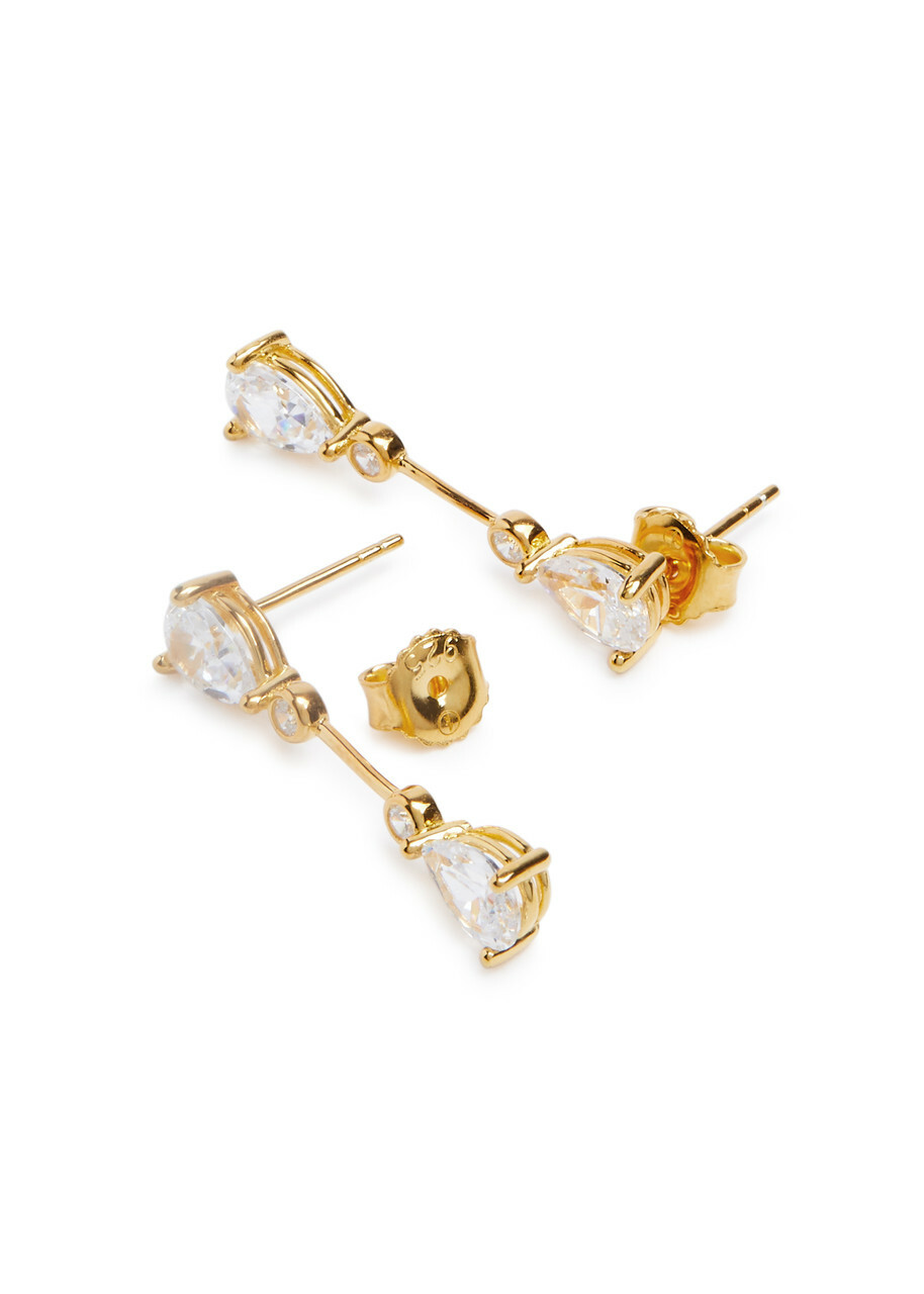 Anissa Kermiche Newly Weds Gold Vermeil Drop Earrings - One Size