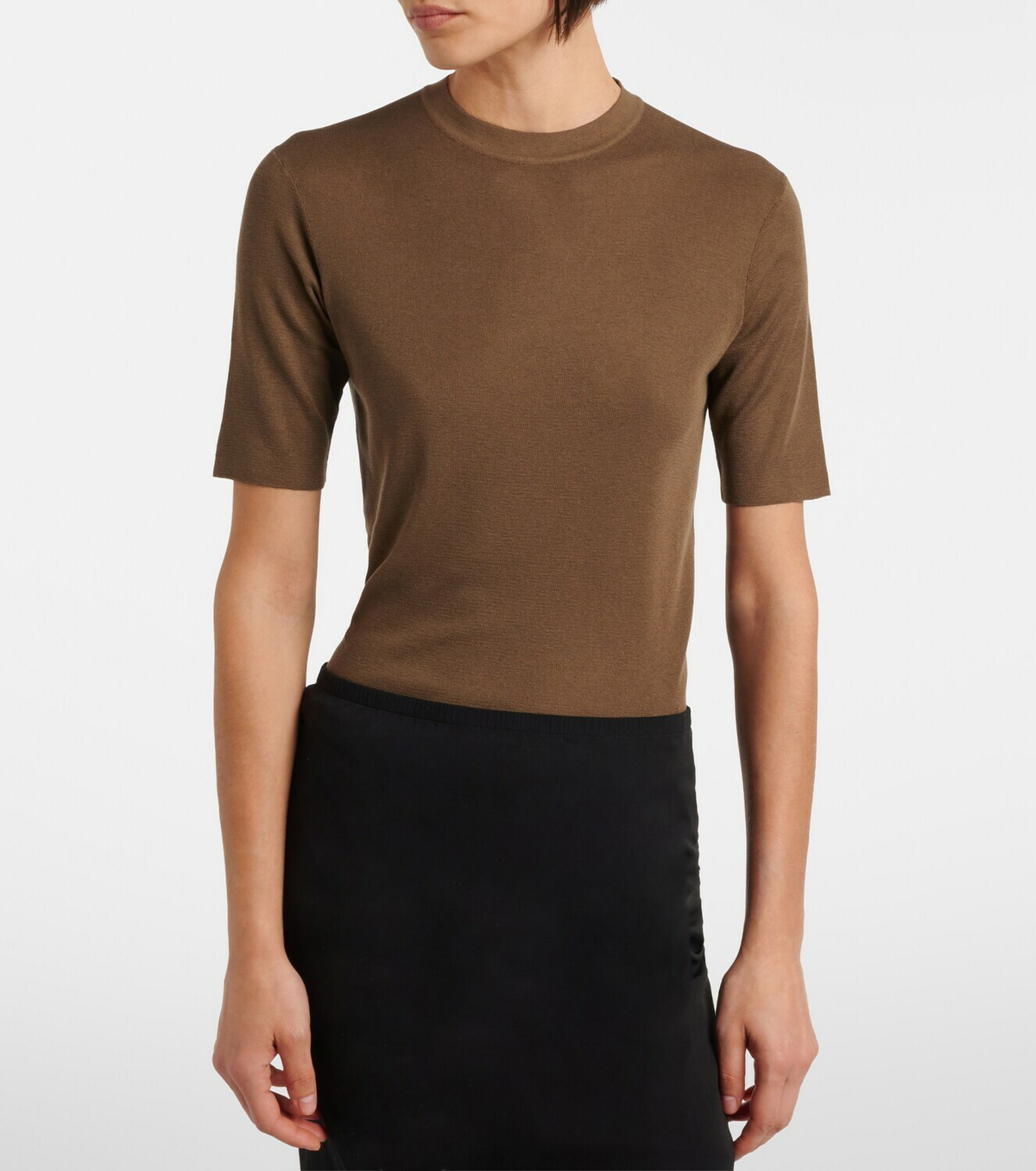 The Row Ozzi silk-blend T-shirt