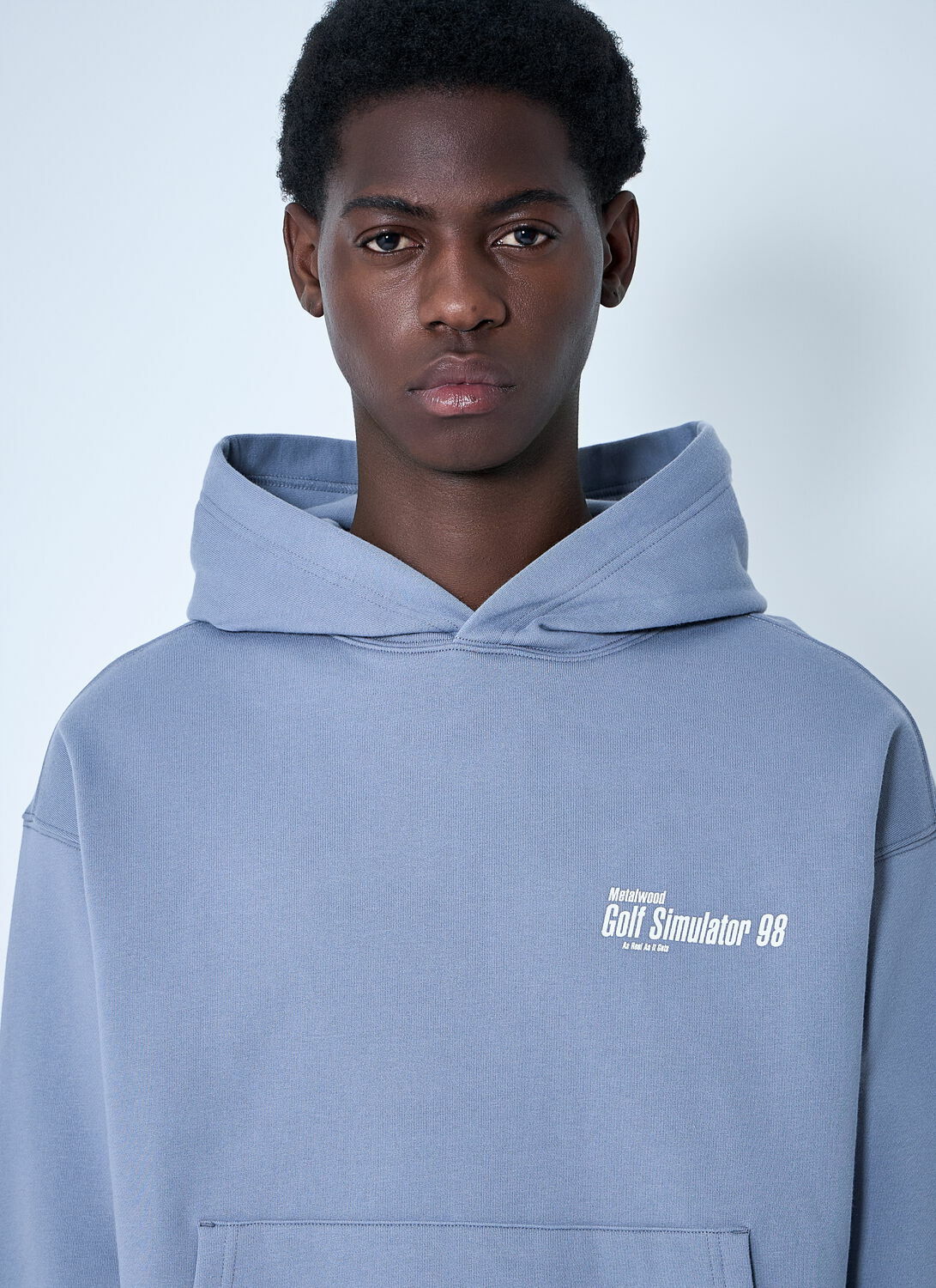 Metalwood Logo Print Hooded Sweatshirt