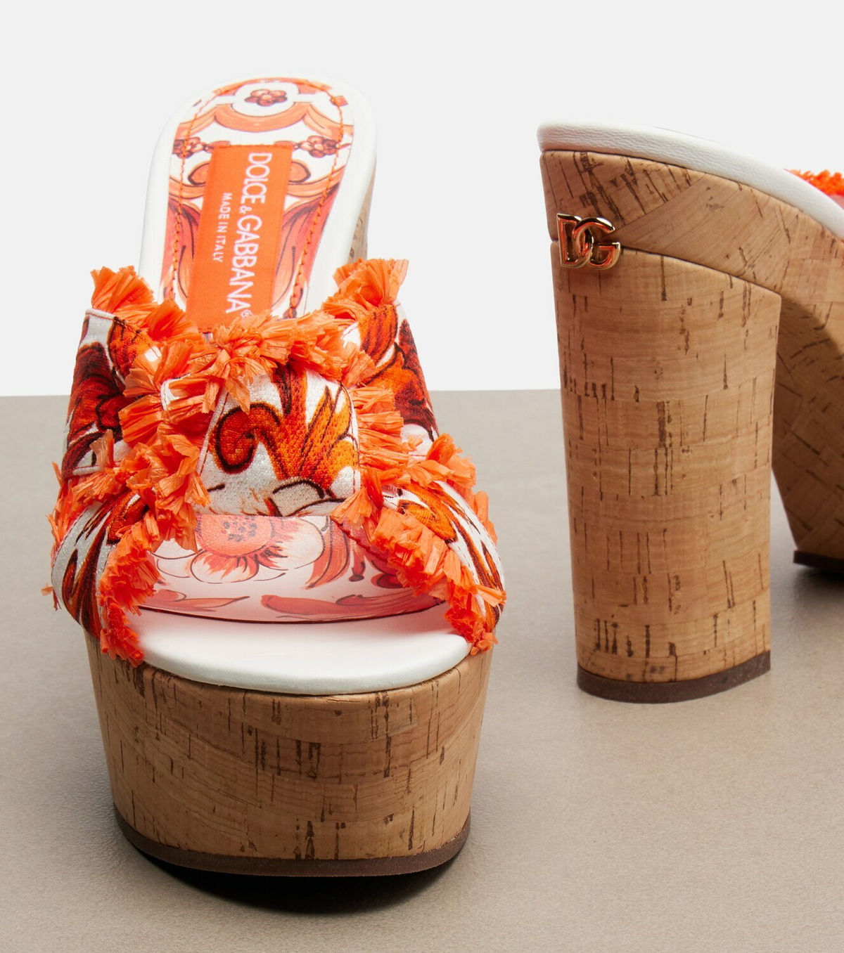 Dolce&Gabbana Majolica brocade platform sandals