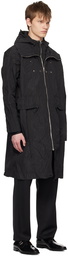 Omar Afridi Black Crinkled Parka