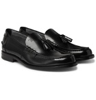Tod's - Polished-Leather Tasselled Loafers - Black