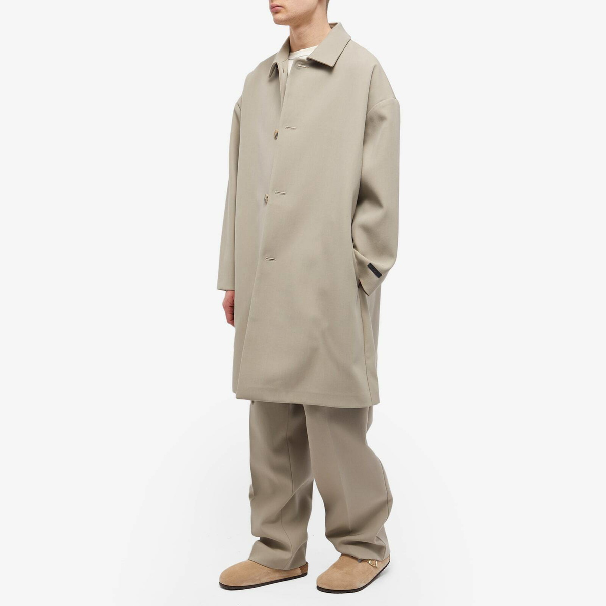 Fear Of God Men's Eternal Twill Car Coat in Dusty Beige