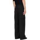 Helmut Lang Black Wool Utility Trousers