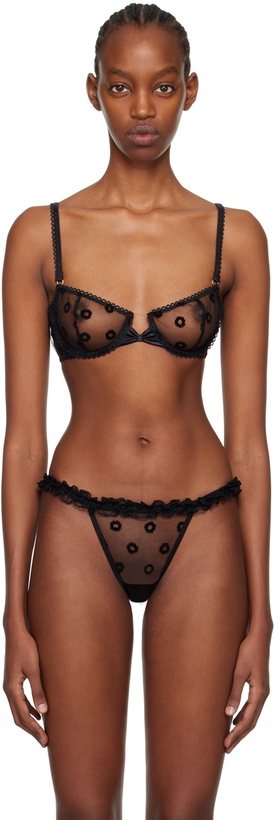 Photo: Le Petit Trou Black Bow Bra