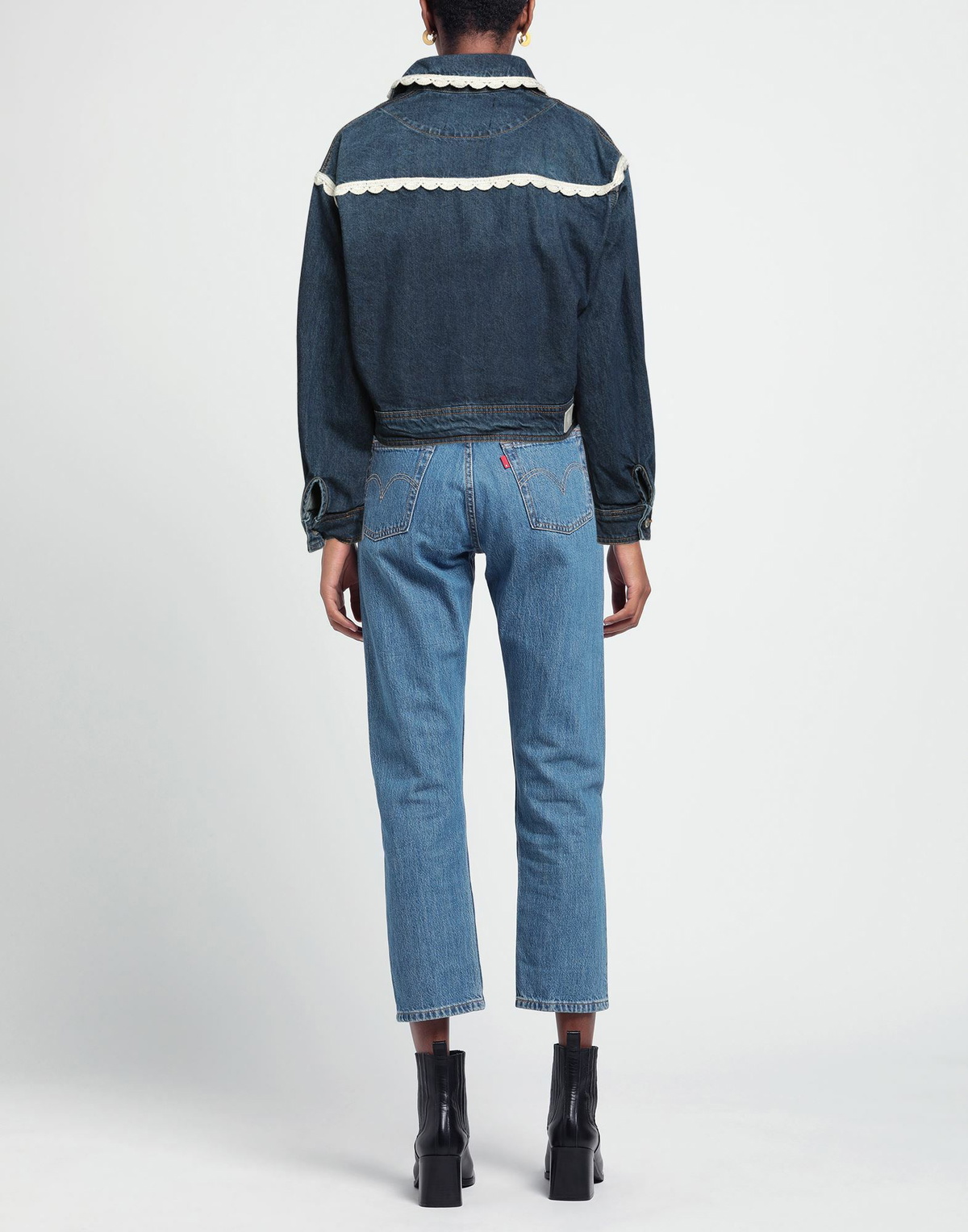 Maje Womens Denim outerwear in Blue