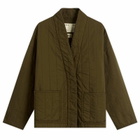 Girls of Dust Women's Edo Quilted Jacket in Java Brown