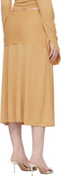 Aya Muse Tan Rylin Midi Skirt