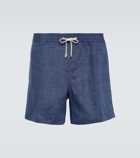 Loro Piana Bay linen Bermuda shorts