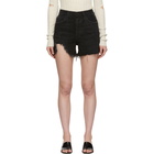 Agolde Black Dee Ultra High-Rise Close Fit Shorts