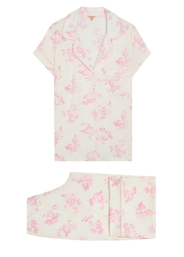 Photo: Eberjey Gisele Floral-print Jersey Pyjama set Pink