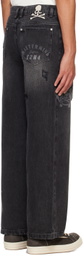 mastermind JAPAN Black C2H4 Edition Totem Laser Jeans