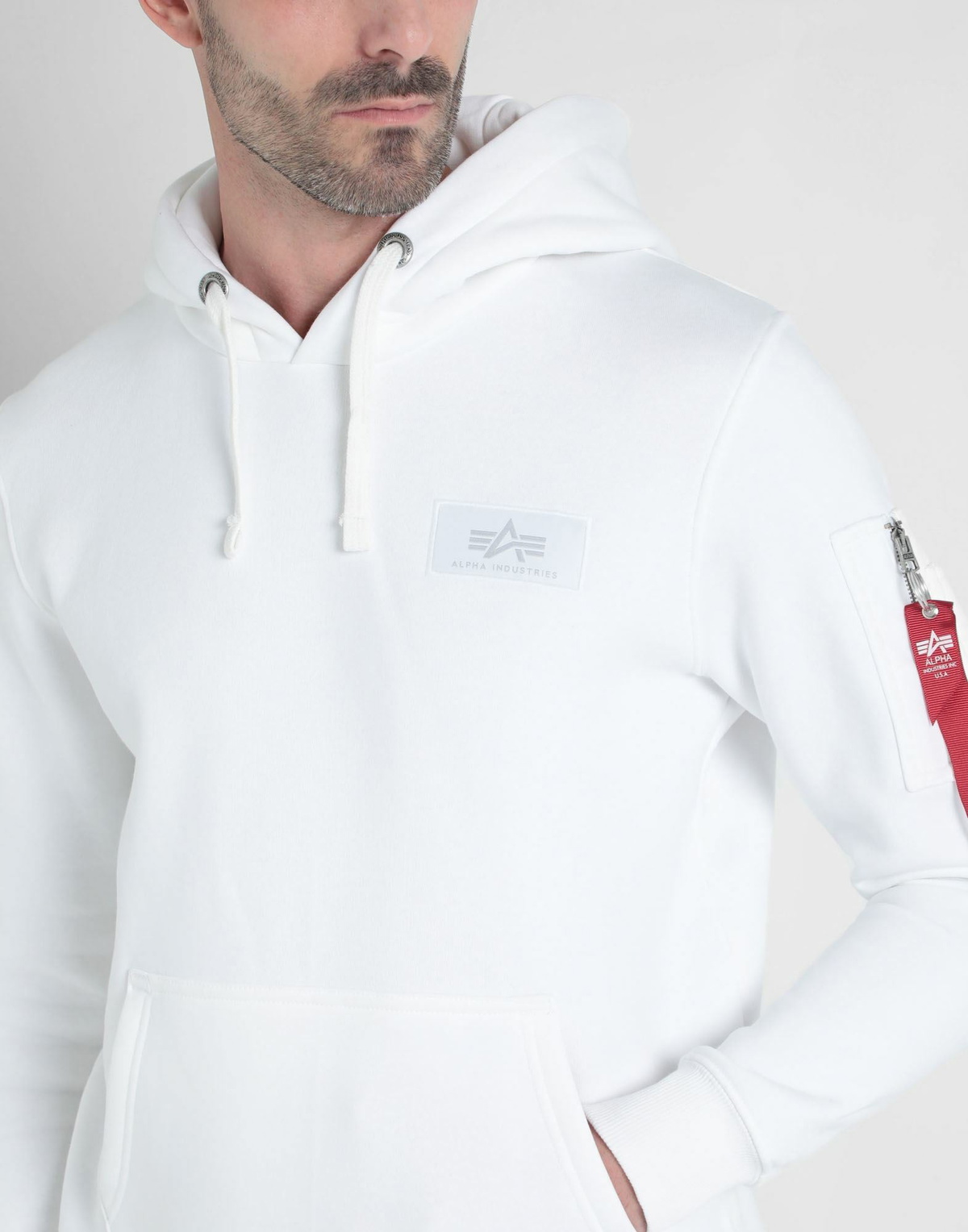 Alpha Industries Mens Sweatshirt in White