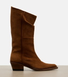 Khaite Clive suede knee-high boots