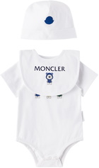 Moncler Enfant Baby White Three-Piece Set