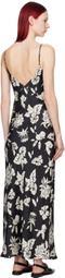 rag & bone Black Larissa Midi Dress