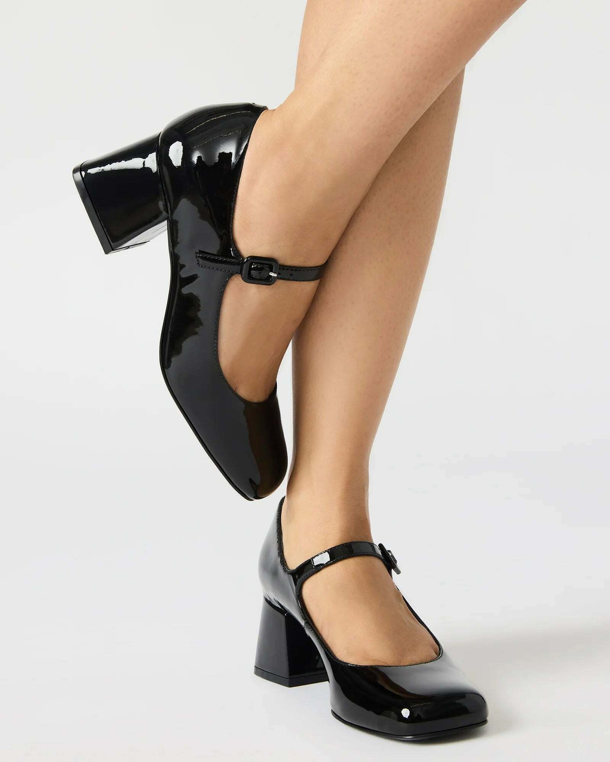 Steve Madden Darcey Heels in Black Patent